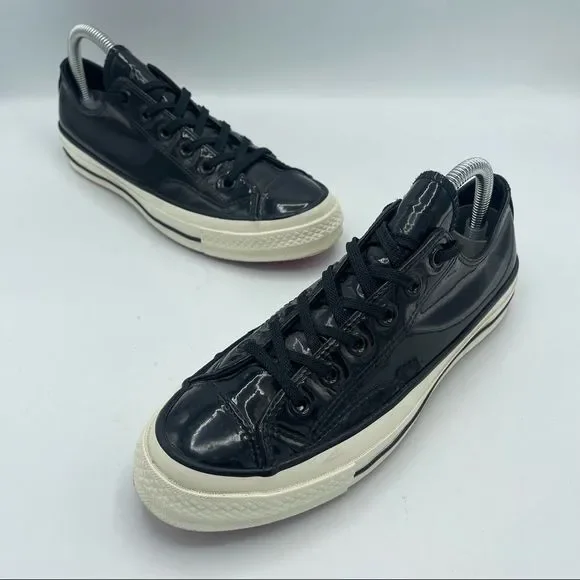 Converse Shoes Conversechuck Ox Black Patentivory Poshmark